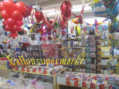 Luftballons im Shop