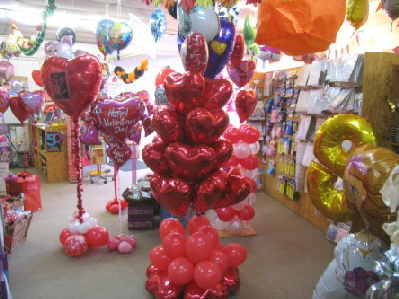 Ballonsupermarkt Valentinstag ohne Blumen