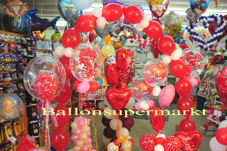 Luftballons zum Valentinstag im Ballonsupermarkt